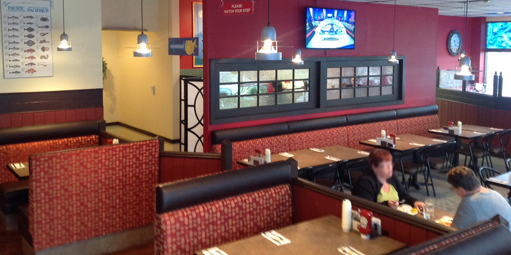 Spacious seating at our Joey's Worobetz location