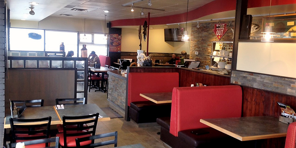 The spacious interior at our Weyburn Joey's